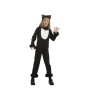 Costum carnaval pisica pentru copii Halloween Black, marime 120/130 cm 6-7 ani