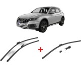 Cumpara ieftin Set 3 stergatoare AUDI Q5 (FYB, FYG) 2016 - 2020, pentru parbriz si luneta, Valeo HydroConnect