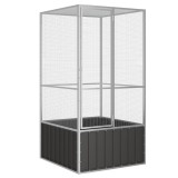 Cumpara ieftin Colivie pentru pasari antracit 111x107x211,5 cm otel galvanizat