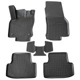 Set de 5 covorase cauciuc 3D stil tavita premium pentru Skoda Karoq din 2017, VW T-ROC din 2016, Seat Ateca din 2017