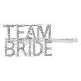 Agrafă pentru păr tematică \"Team Bride\" cu strase - 7cm, CMCLASS