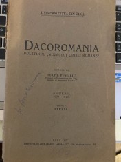 Dacoromania, 1924-1926 AN IV Partea 1. Studii. Buletinul Muzeului limbei rom&amp;acirc;ne foto