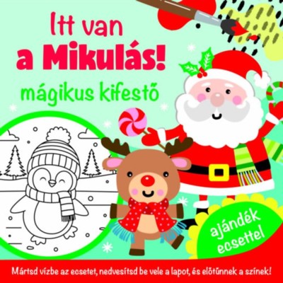 Itt van a Mikul&amp;aacute;s - m&amp;aacute;gikus kifestő - aj&amp;aacute;nd&amp;eacute;k ecsettel foto