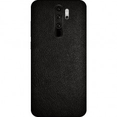 Set Folii Skin Acoperire 360 Compatibile cu Xiaomi Redmi Note 8 Pro (Set 2) - ApcGsm Wraps Leather Black