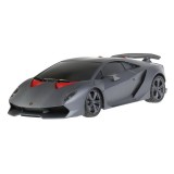 Masina cu telecomanda Lamborghini Sesto Elemento Rastar, 24 x 11 x 6.5 cm, 10 km/h, tractiune 2 WD, anvelope cauciuc, Gri