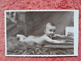 Fotografie tip carte postala, bebenud, perioada interbelica