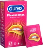 Prezervative Durex Pleasuremax cu striatii si puncte, 12 buc
