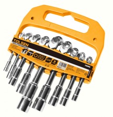 Set 9 chei tubulare cu cot tip L 8-19mm, Cr-V, Industrial, T foto