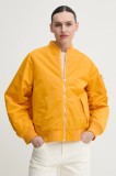 2NDDAY geaca bomber Santon culoarea galben, de tranzitie, oversize, 2252112129