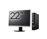 Pachet Calculator Second Hand DELL OptiPlex 7080 Mini PC, Intel Core i5-10500T 2.30 - 3.80GHz, 8GB DDR4, 256GB SSD + Monitor 22&amp;quot; NewTechnology Me