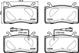 BREMBO P 23 187 PRIME LINE set placute frana,frana disc