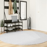 vidaXL Covor &bdquo;OVIEDO&rdquo;, fire scurte, gri, &Oslash; 200 cm