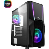 Sistem Desktop PC Gaming Serioux, Intel Core i5-13400F pana la 4.60 GHz, 16GB DRR5, 512GB SSD, NVIDIA GeForce RTX 3060 GDDR6 12GB, NoOS, Negru