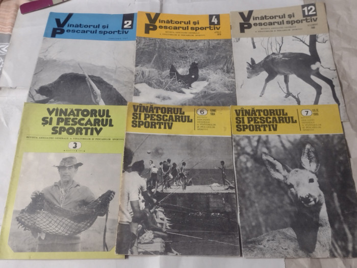 REVISTA VANATORUL SI PESCARUL SPORTIV 6 numere, ani diferiti