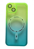Huse silicon cu incarcare wireless pentru Iphone 14 Verde, Carcasa