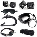 Set accesorii fetish Play Hard 7pcs Black