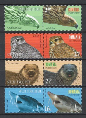Romania 2017 - LP 2145e nestampilat - Specii periclitate - s+v foto
