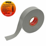 Banda izolatoare gri vinil 19mm x 20m Premium Super Power 33+ HighPower