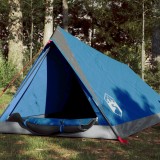 VidaXL Cort de camping 2 persoane albastru 200x120x88/62 cm tafta 185T