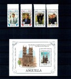 Anguilla 1986 - Royal Wedding, regalitate britanica, serie si colita neuzata