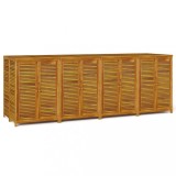 Lada depozitare de gradina, 280x87x104 cm, lemn masiv acacia