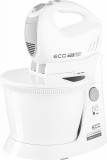 Cumpara ieftin Mixer de mana cu bol rotativ ECG RSM 4052, 400 W, 3.5 L, 5 viteze, functie Turbo, alb