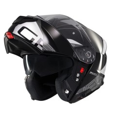 Casca modulabila MT Genesis SV Atempo B2 negru/gri lucios Pinlock ready - omologare noua ECE 22.06 - tip viziera: MT-V-25, M (57/58cm)