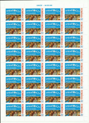 Romania MNH 2006 - UNICEF 60 de ani - LP 1751 X32 foto