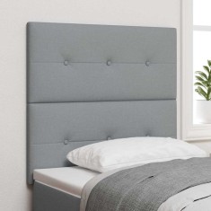 vidaXL Tăblie cap cu headboard Manual Gri deschis 80 cm țesătură
