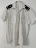 HM - Camasa militara - culoare alb 2 - locotenent chimie militara - piesa de colectie