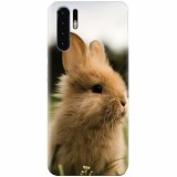 Husa silicon pentru Huawei P30, Cute Rabbit In Grass