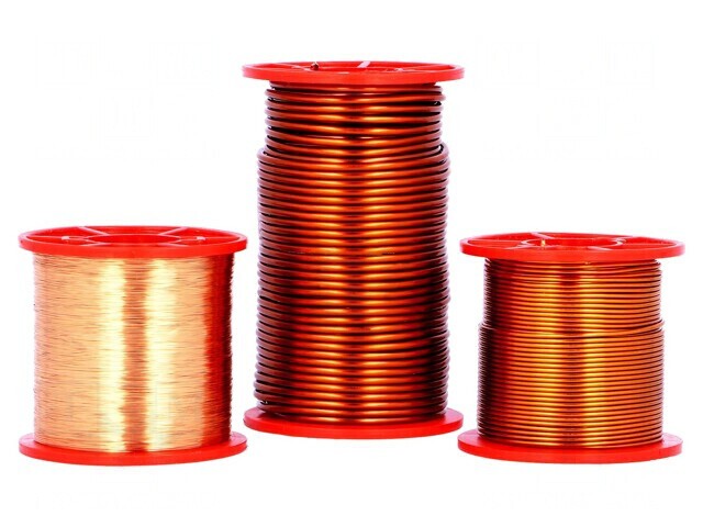 S&acirc;rmă Bobină Emailată 0.6mm 1kg 200&deg;C Cupru