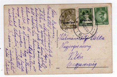 FELICITARE FRANCATURA MIXTA CU SUPRATIPAR 8 IUNIE 1930 foto