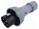 Conector alimentare AC trifazate 63A 500V mufă tată IP67 PCE Power Twist