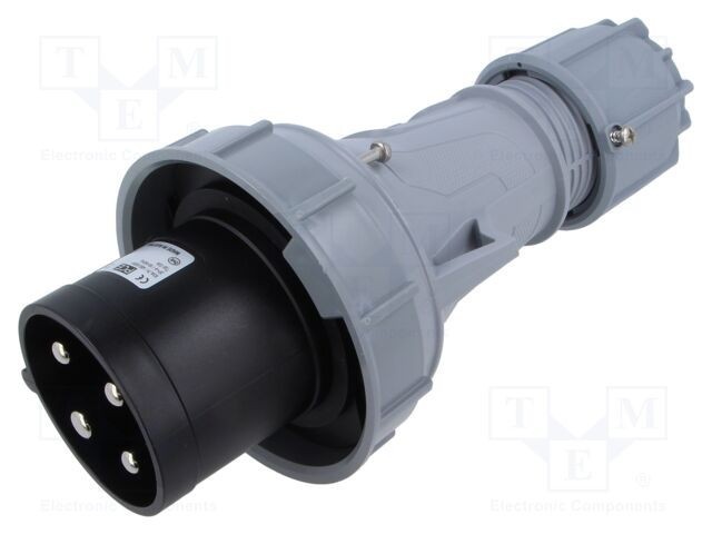 Conector alimentare AC trifazate 63A 500V mufă tată IP67 PCE Power Twist