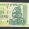 ZIMBABWE 10 DOLARI DOLLARS 2007 [7] P- 67 , VF+