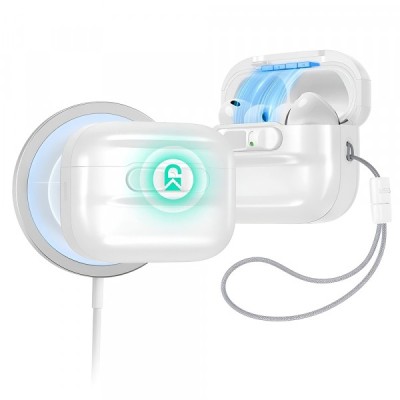 Husa ESR Pulse Magnetic FlickLock pentru Apple AirPods Pro 3, Alba foto