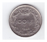 Moneda 100 lei 1944, stare buna, cant intreg