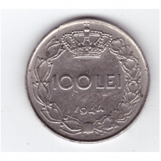 Moneda 100 lei 1944, stare buna, cant intreg