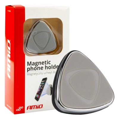 Suport auto magnetic Negru pentru telefon AMIO, fixare in grila de ventilatie, rotire 360 grade foto