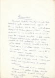 A3502N Valeriu R&acirc;peanu, act scris și semnat olograf, 1981