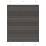 vidaXL Jaluzea plisată negru 110x150 cm Lățime țesătură 109,4 cm