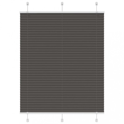 vidaXL Jaluzea plisată negru 105x150 cm Lățime țesătură 104,4 cm foto