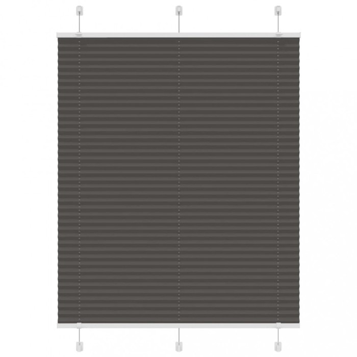 vidaXL Jaluzea plisată negru 105x150 cm Lățime țesătură 104,4 cm
