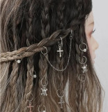 Cumpara ieftin Accesorii pentru Codite Afro, Box Braids, Set 13 Bucati Silver