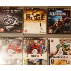 Joc PS3 Saints Row The Third + RAGE + Deadrising 2 + Madden NFL 09 + FIFA 10 + Fifa 11