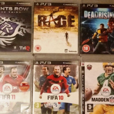 Joc PS3 Saints Row The Third + RAGE + Deadrising 2 + Madden NFL 09 + FIFA 10 + Fifa 11