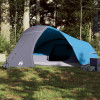 VidaXL Cort de camping cupolă pentru 4 persoane, albastru, impermeabil