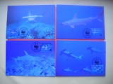 HOPCT MAXIMA NR 1065 SET 4 MAXIME RECHINUL CIOCAN MONTSERAT 1999-FAUNA MARINA -FAUNA