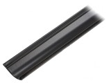 Carcasă de protecție neagră din aluminiu anodat 1m